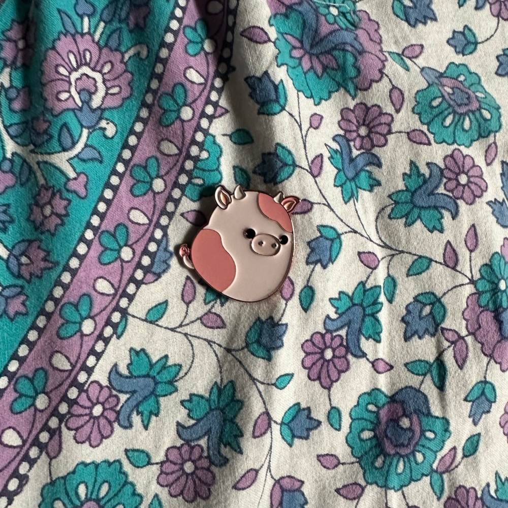 Reshma the Cow Squishmallow Lapel Pin